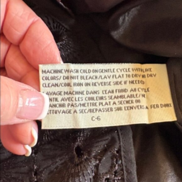 Tulle Eyelet sleeveless Peter Pan collar top size L - Picture 10 of 12